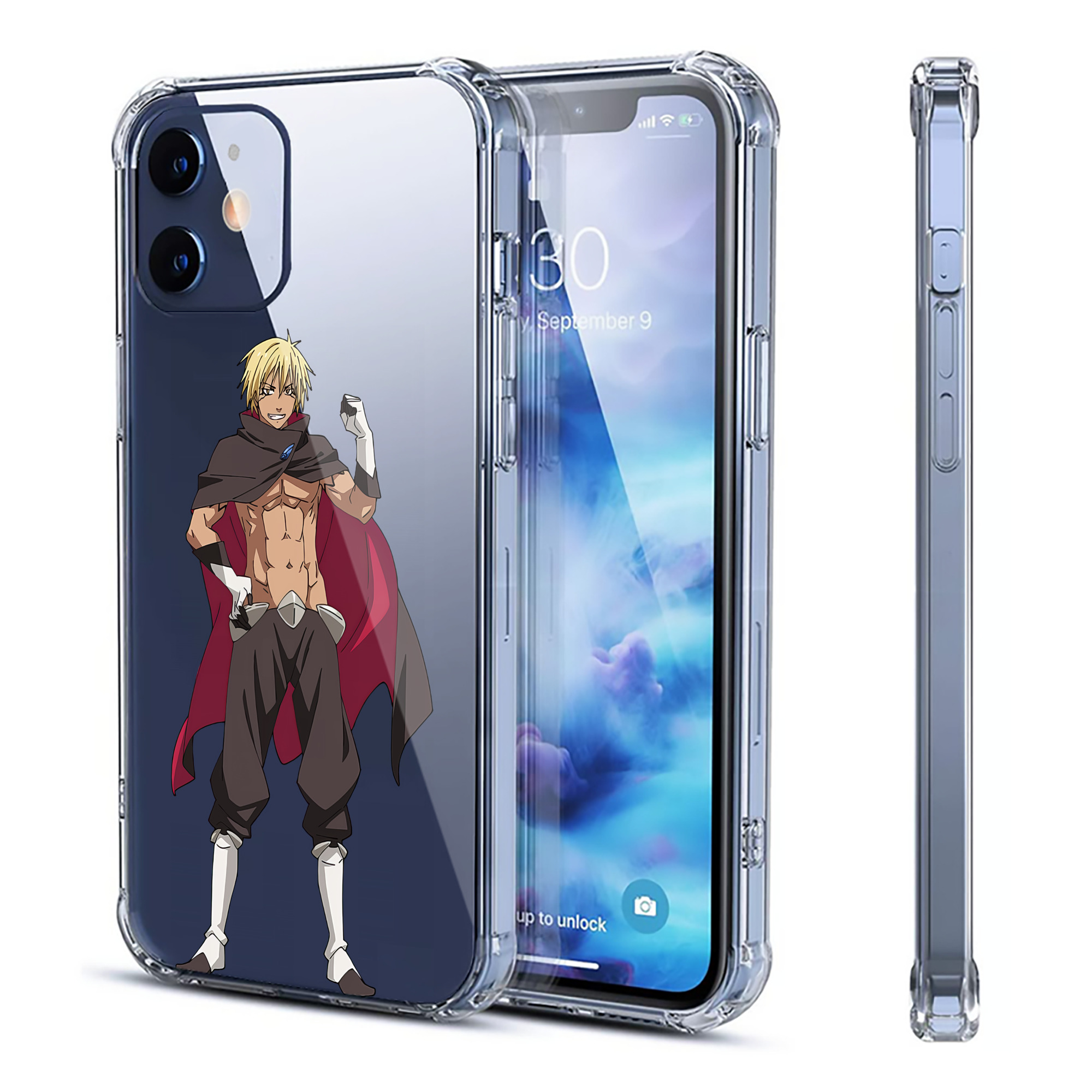 （画像用） 転スラ Regarding Reincarnated to Slime 【iPhone 12シリーズ対応】透明スマホケース（クリアソフトケース）